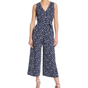 KARL LAGERFELD polka dot crop JUMPSUIT + belt